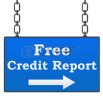 46022949-free-credit-report-signboard